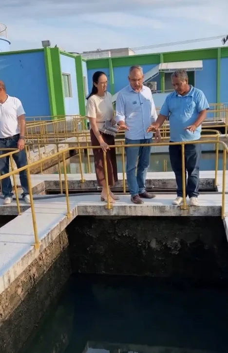Prefeito Marcus Batista assina ordem de serviço para reforma dos tanques do SAAE