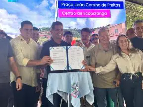 Ricardo Ferraço cumpre agenda em Ecoporanga com entregas na infraestrutura urbana