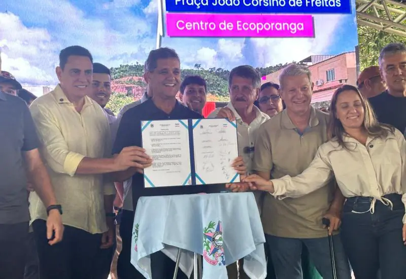 Ricardo Ferraço cumpre agenda em Ecoporanga com entregas na infraestrutura urbana