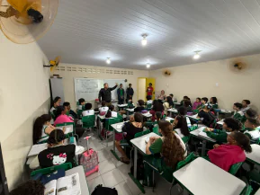 Estudantes da rede municipal participam de ação contra o uso de drogas em São Mateus