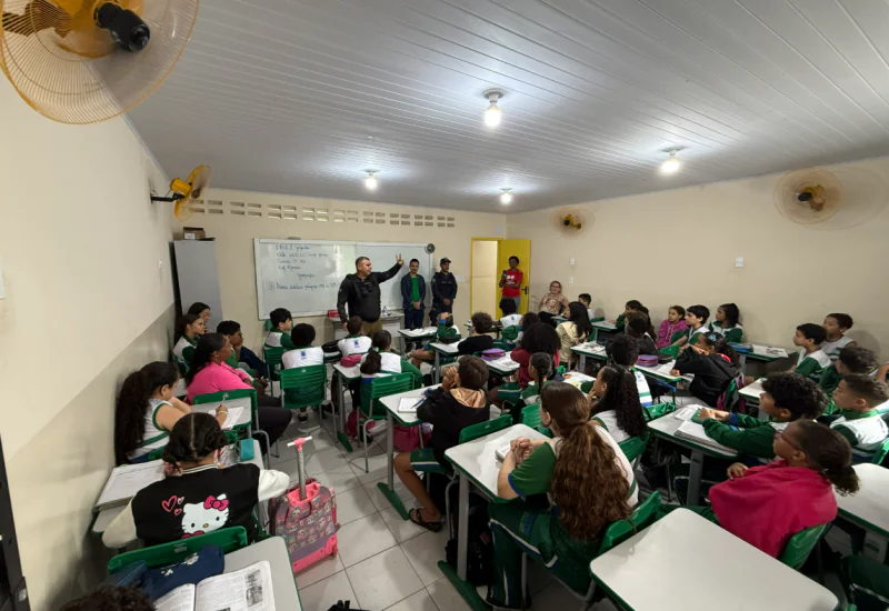 Estudantes da rede municipal participam de ação contra o uso de drogas em São Mateus