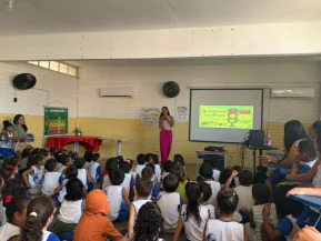 Escola de Conceição da Barra recebe ação sobre alimentação saudável