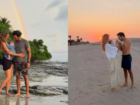 Gisele Bündchen posta fotos raras dos filhos com padrasto e se declara ao marido: ‘Você é inspirador’