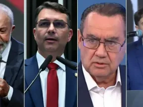 Atlas: Lula tem 43,4% no 1º turno; Flávio, 33,7%; Cury, 7,8% e Renan, 7,6%