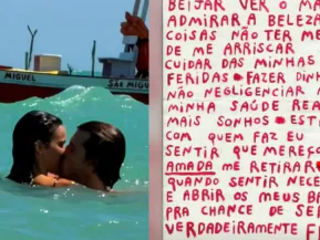 Bruna Marquezine escreve após viagem com Shawn Mendes: “Ser feliz”