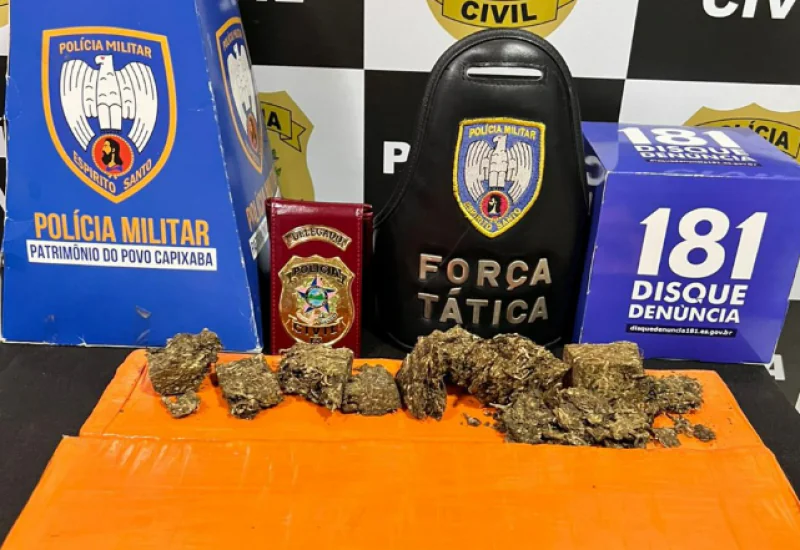 Ação conjunta prende suspeito por tráfico de drogas em Montanha