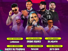 PROGRAMAÇÃO OFICIAL: CARNAVAL GURIRI 2026