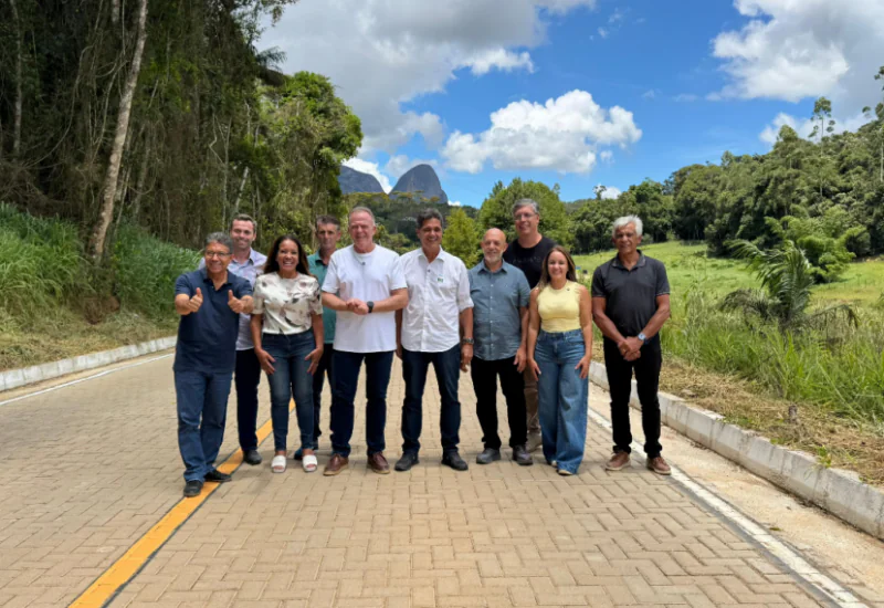Com o governador Renato Casagrande e o vice, Ricardo Ferraço, Emanuela Pedroso assina ordem para construção de galeria pluvial e inaugura abrigo de crianças em Domingos Martins