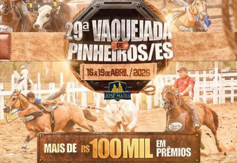 Prefeitura de Pinheiros confirma 29ª Vaquejada com R$ 100 mil em prêmios