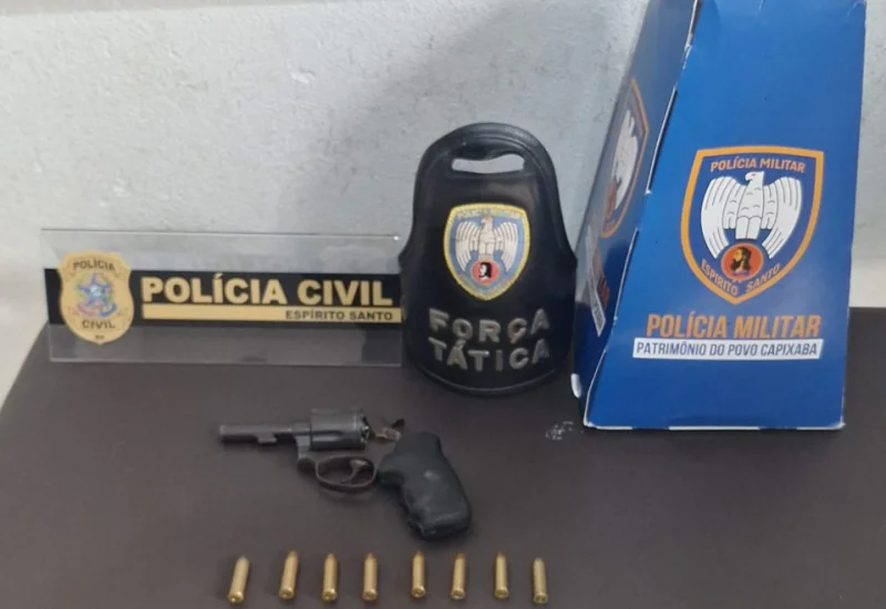 Operação apreende arma e drogas durante apuração de assassinato em Nova Venécia