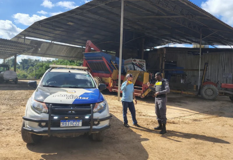 Operação Colheita inicia reforço na segurança rural em Jaguaré e Vila Valério
