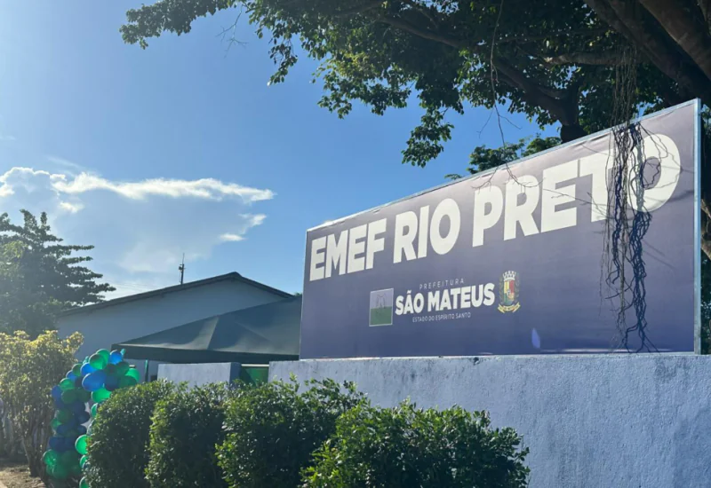 Prefeitura de São Mateus reinaugura escola de Rio Preto e projeta climatização total da rede municipal