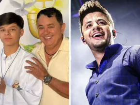 Filho de Cristiano Araújo faz 1ª comunhão e impressiona pela semelhança com o pai