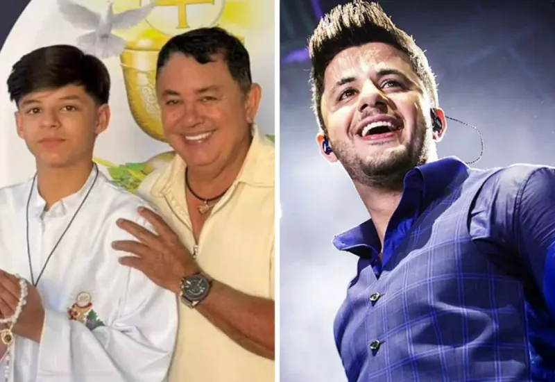 Filho de Cristiano Araújo faz 1ª comunhão e impressiona pela semelhança com o pai