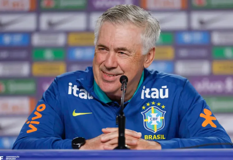 CBF quer renovar com Ancelotti até 2030 antes da convocação para a Copa