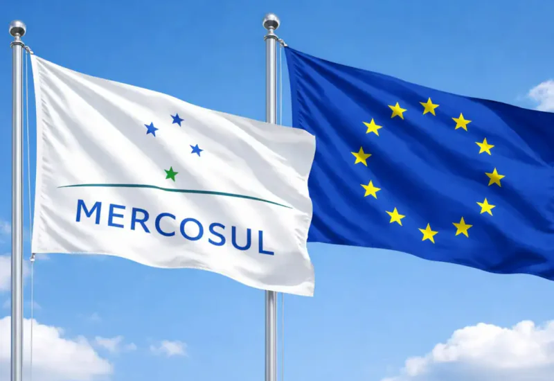 Acordo Mercosul- UE entra em vigor nesta sexta após 26 anos