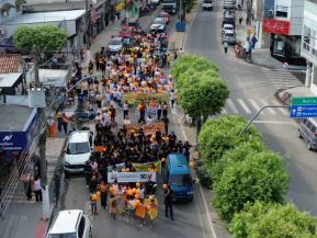 Caminhada em Jaguaré marca mobilização contra violência sexual infantil