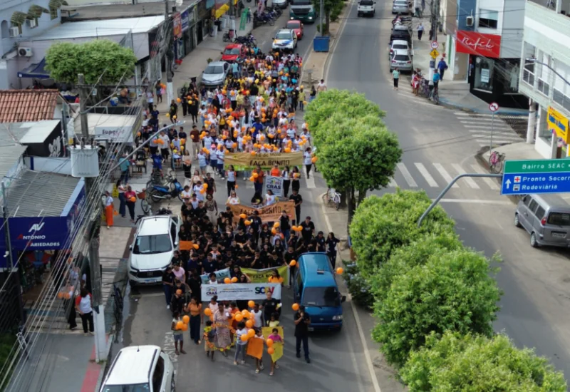 Caminhada em Jaguaré marca mobilização contra violência sexual infantil