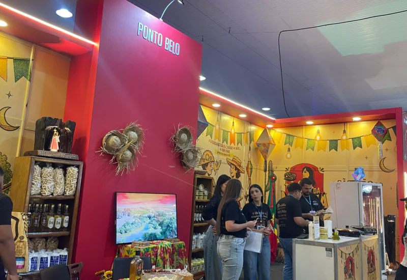 Ponto Belo apresenta culinária local e agenda cultural na Feira dos Municípios 2026