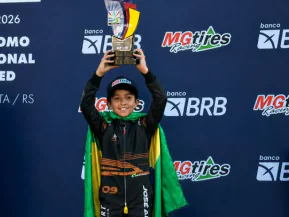 Piloto mirim de São Mateus conquista pódio no campeonato sul-americano de kart