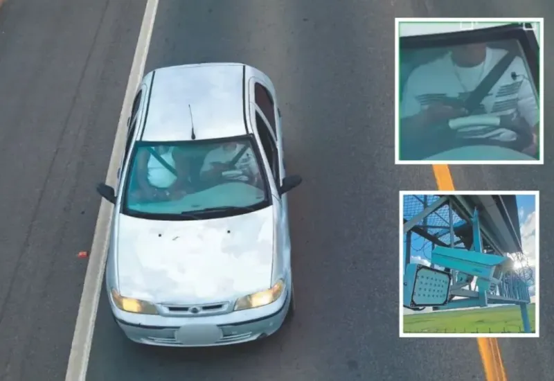 Como funciona câmera com Inteligência Artificial que flagra motoristas no ES 