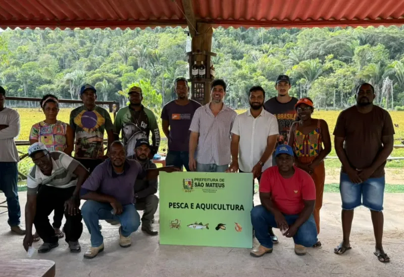 Curso de piscicultura capacita produtores e pescadores em comunidade de São Mateus