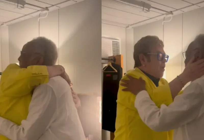 Elton John elogia Gilberto Gil no Rock in Rio: "Você é uma lenda"