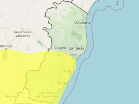 ES recebe alerta do Inmet para tempestades e queda de granizo; veja a previsão do tempo