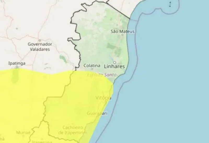 ES recebe alerta do Inmet para tempestades e queda de granizo; veja a previsão do tempo