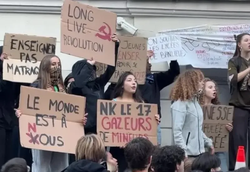 Estudantes voltam às ruas na França em dia nacional de protestos