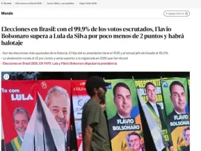 Imprensa internacional repercute 1º turno das eleições no Brasil