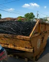 Linhares retira 1,8 tonelada de fios em desuso de avenida
