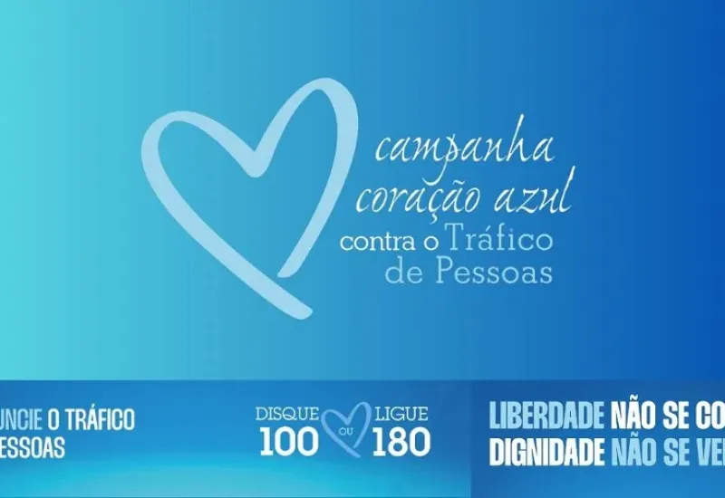 Pedro Canário adere à Campanha Coração Azul e reforça combate ao tráfico de pessoas