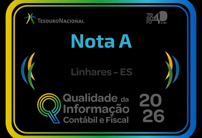 Linhares alcança nota máxima no ranking nacional da qualidade das informações contábeis e fiscais
