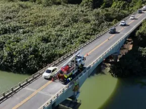 Reparo na ponte sobre o Rio São Mateus terá sistema pare e siga na BR-101