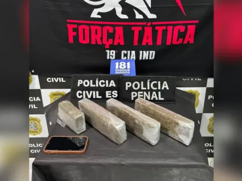 Suspeito é preso com mais de 3 kg de maconha em Montanha