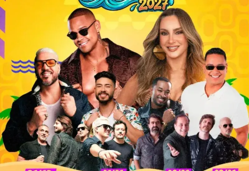Verão Guriri 2027 terá Claudia Leitte, Belo, Léo Santana e mais cinco atrações nacionais