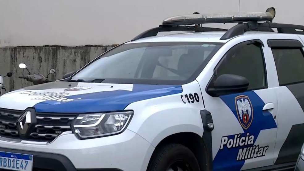 Viatura, carro da Polícia Militar do Espírito Santo — Foto: Reprodução/TV Gazeta