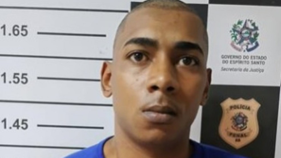 Jean Carlos Ouvidio foi preso por ameaçar testemunhas de investigação sobre morte de mulher em Sooretama — Foto: Divulgação/Polícia Civil